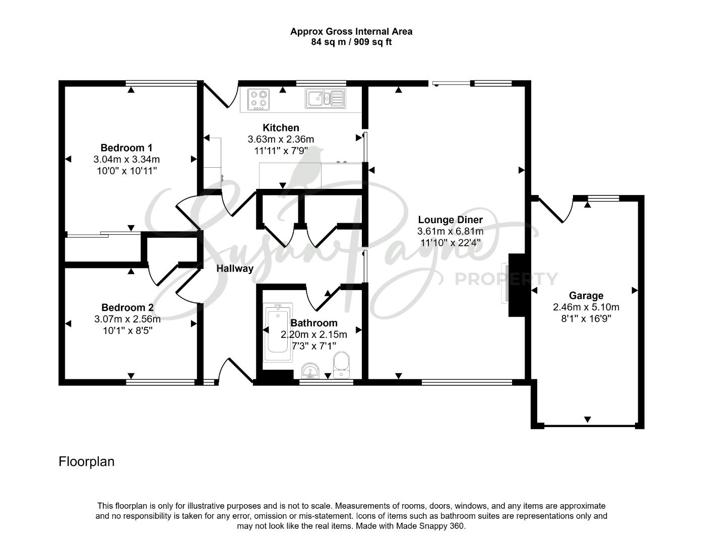 56, Sylvan Avenue, East Cowes floorplan