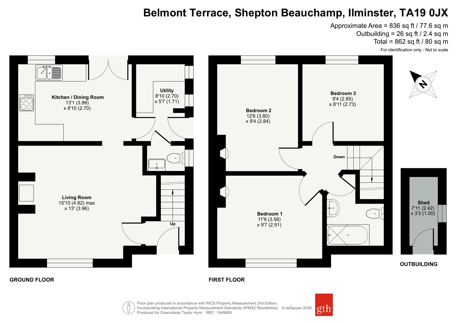 4, Belmont Terrace, Ilminster floorplan