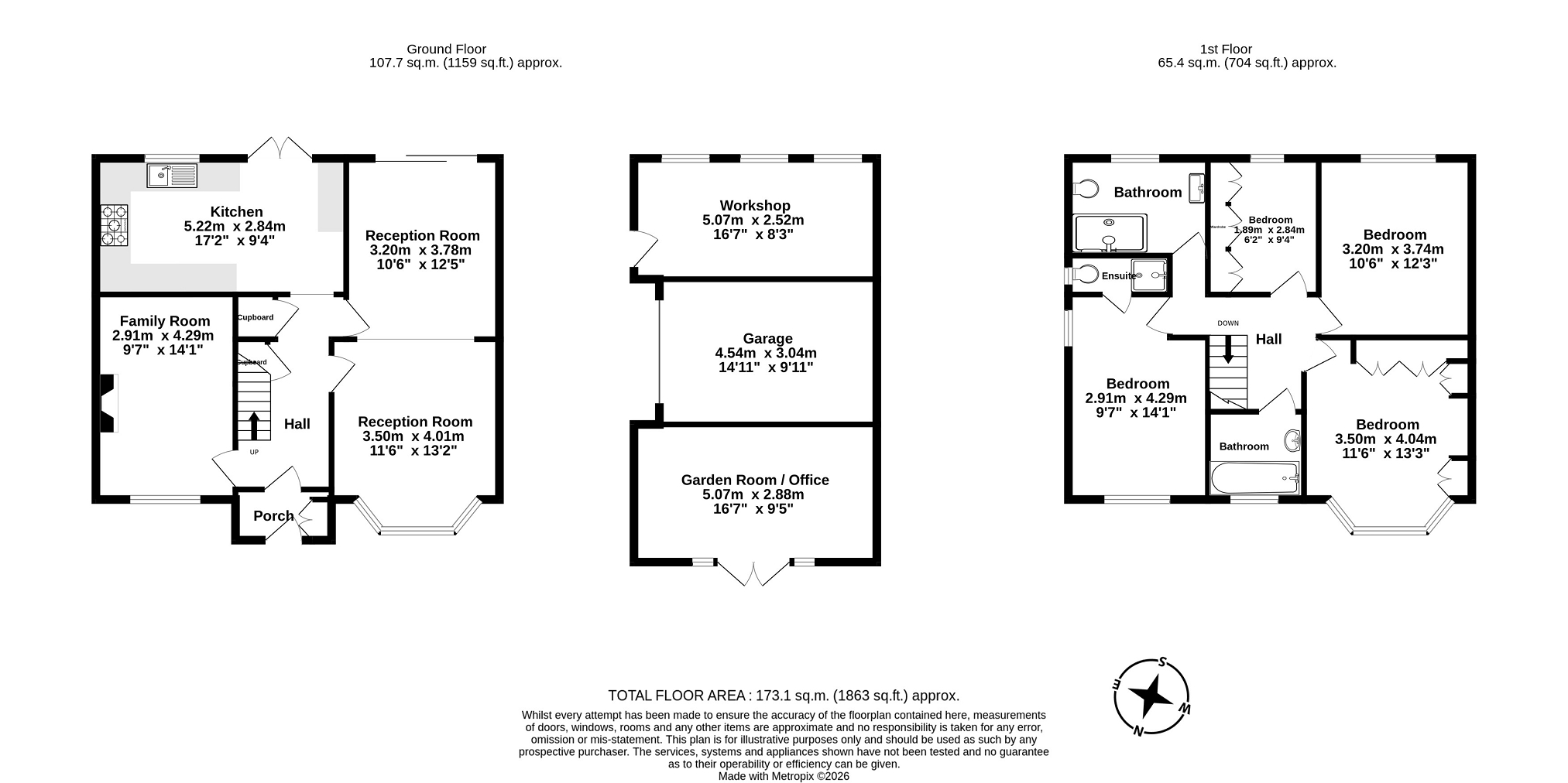 126, Bridge Road, Chessington floorplan