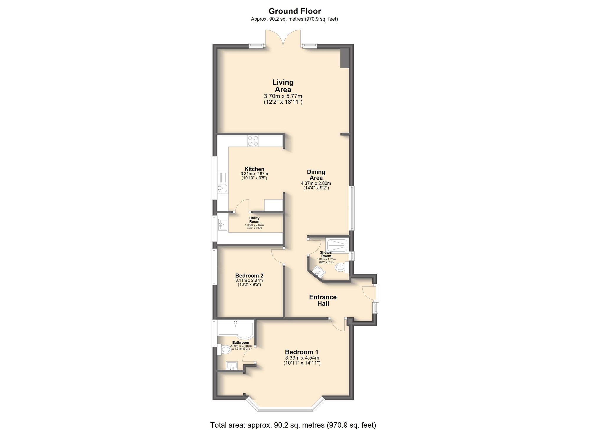 697 Chatsworth Road, Chesterfield floorplan