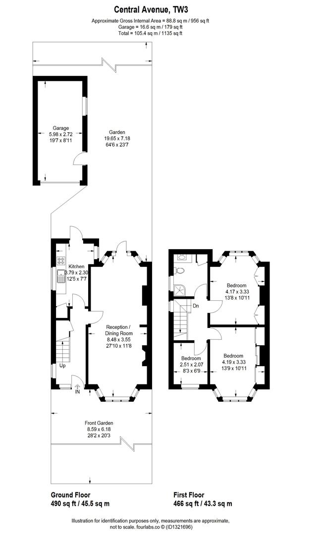 98, Central Avenue, Hounslow floorplan