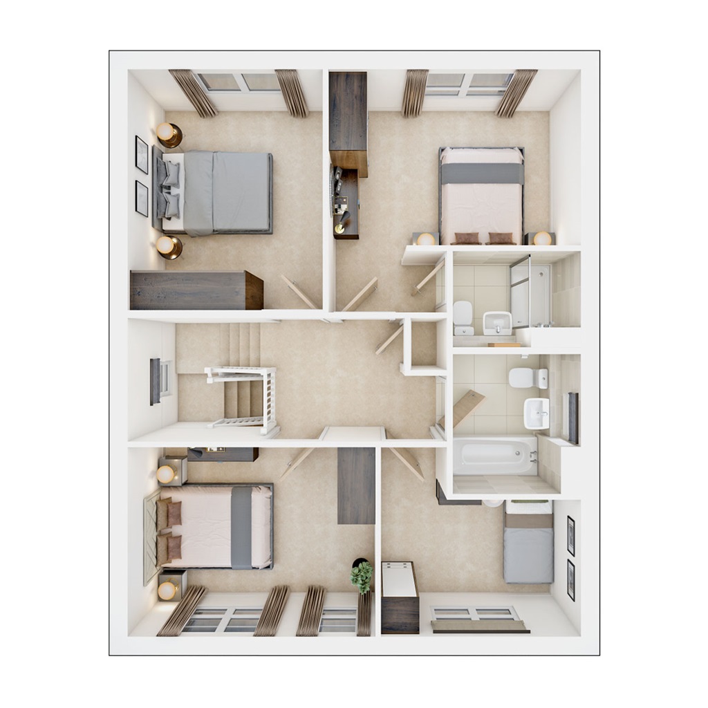 The Henford - Plot 8, Barrowby Chase, Low Road, Barrowby, Grantham floorplan