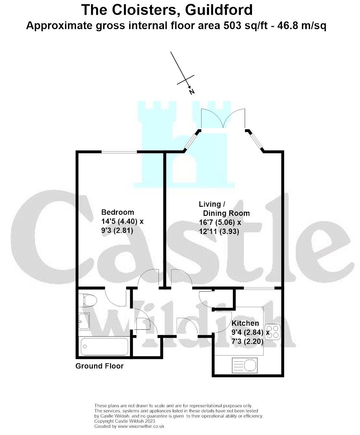 10 The Cloisters, London Road, Guildford floorplan