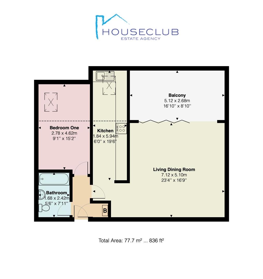 207 South Wing, The Residence, Kershaw Drive, Lancaster floorplan