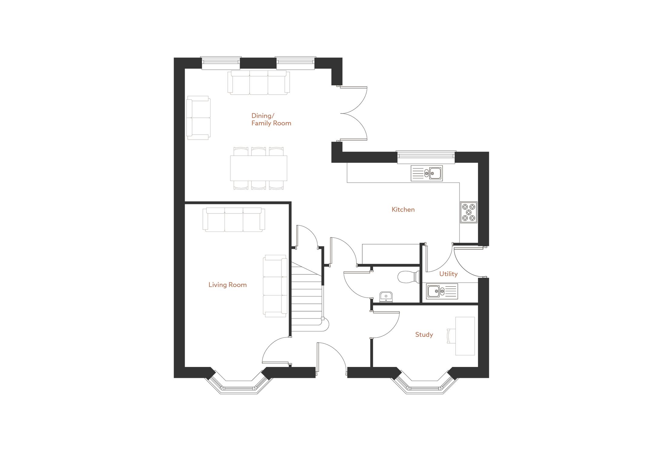 4 Bedrooms Detached house for sale in Plot 13, The Naunton, Lime Grove, Wainlode Lane, Norton GL2