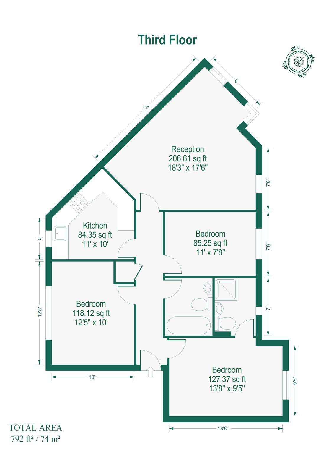Myddleton Avenue, London floorplan