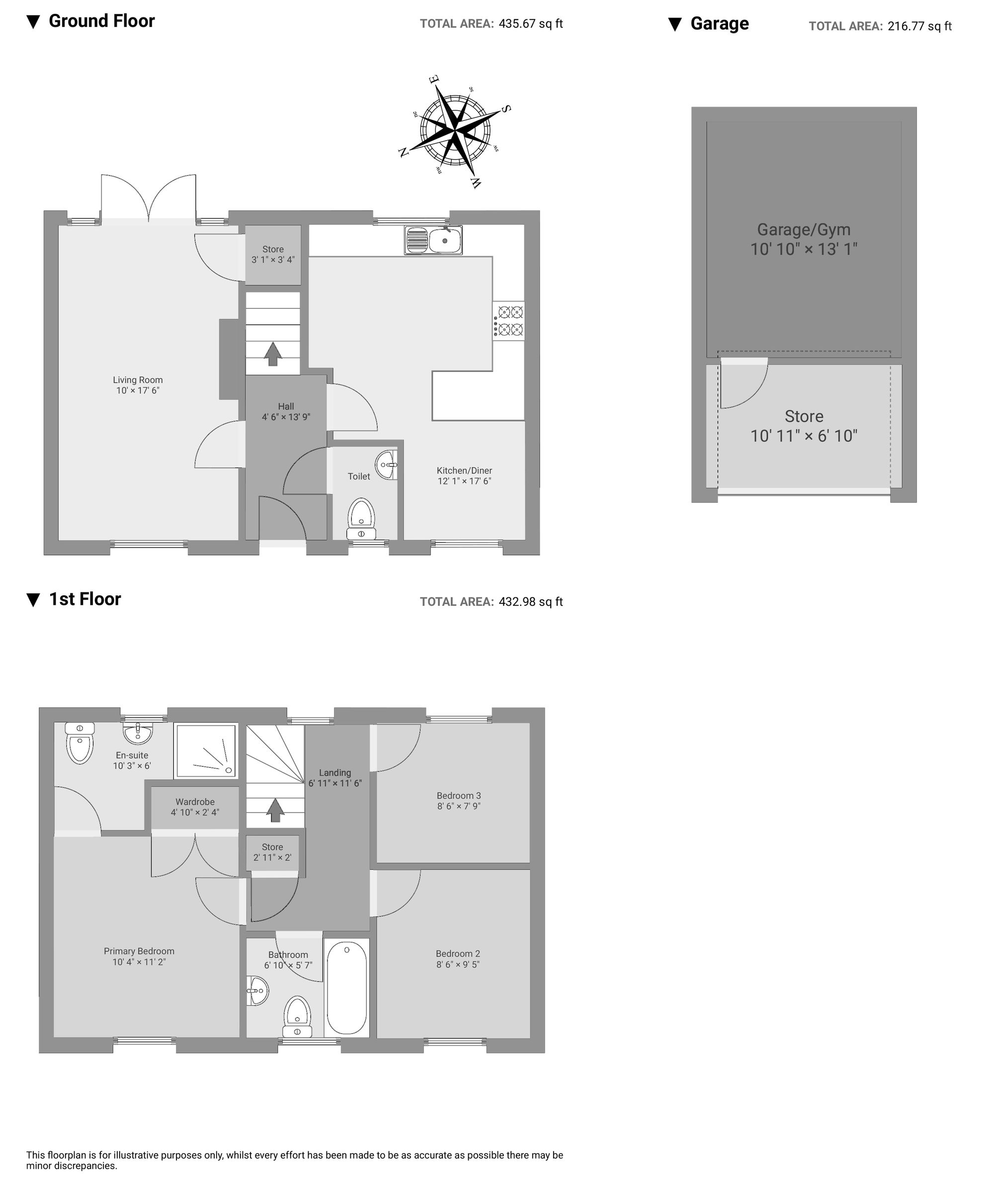 54 Comin Y Coed, Porth floorplan