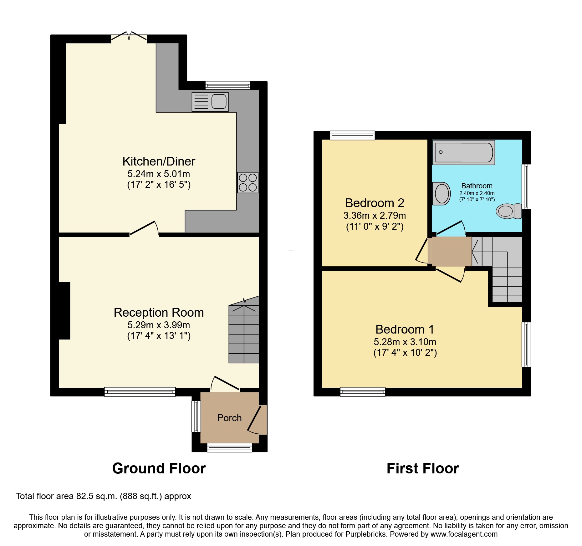 91, Hill Rise, Dartford floorplan