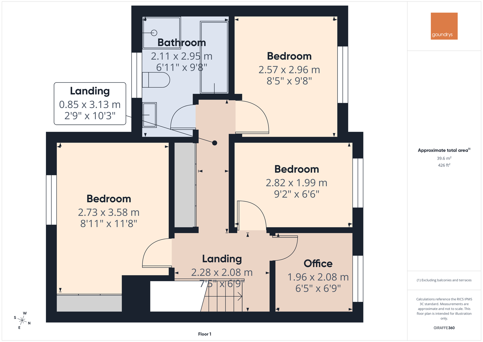 3, Hawthorn Way, Truro floorplan
