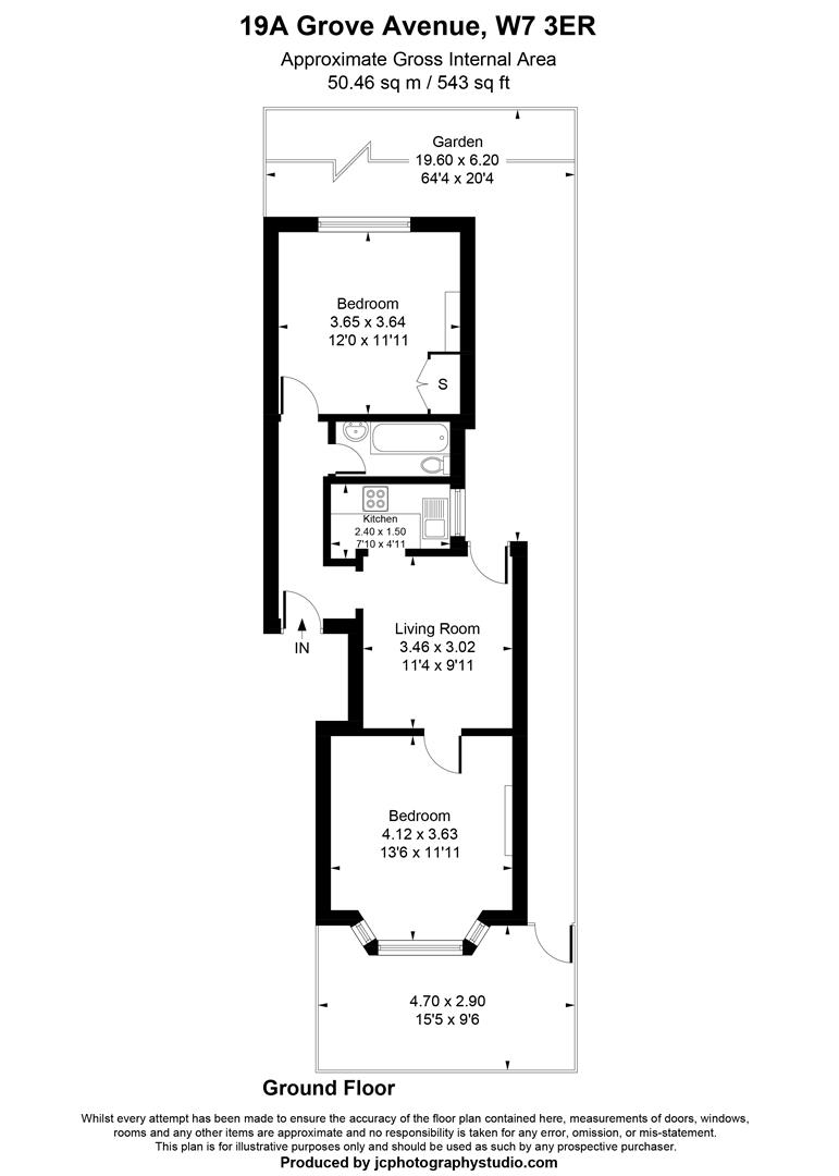 19a, Grove Avenue, London floorplan