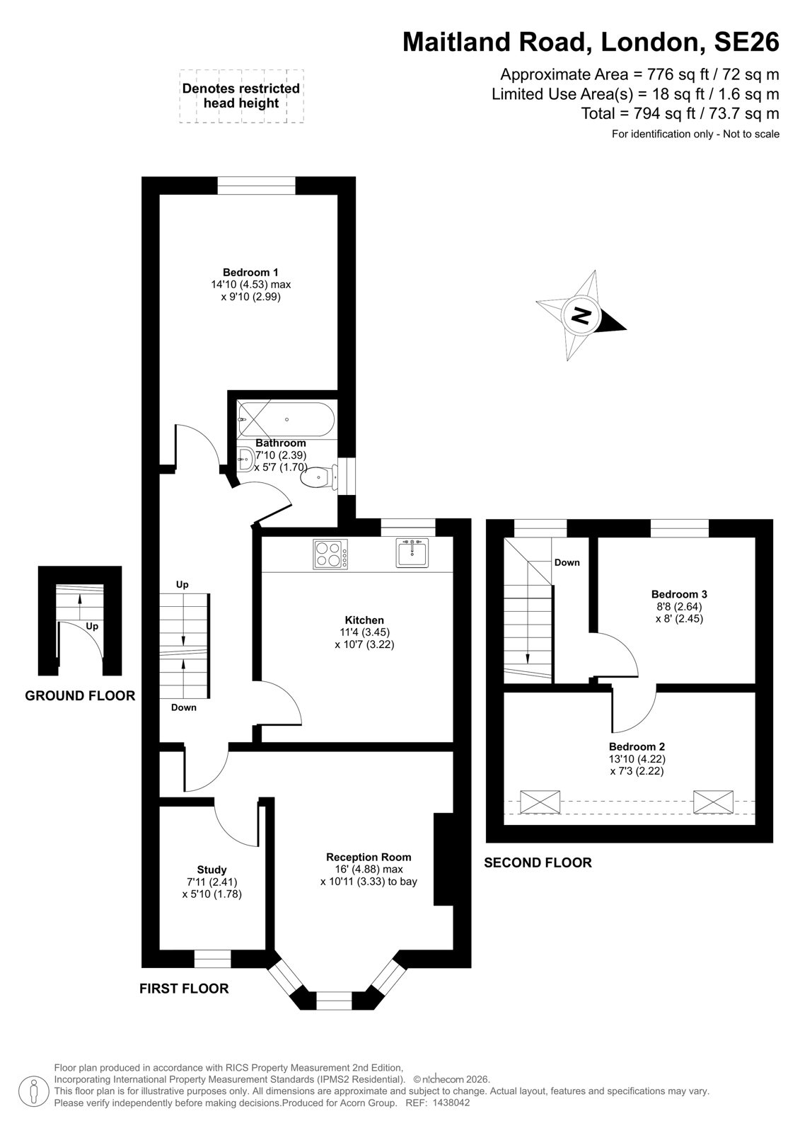 1B,, Maitland Road, London floorplan