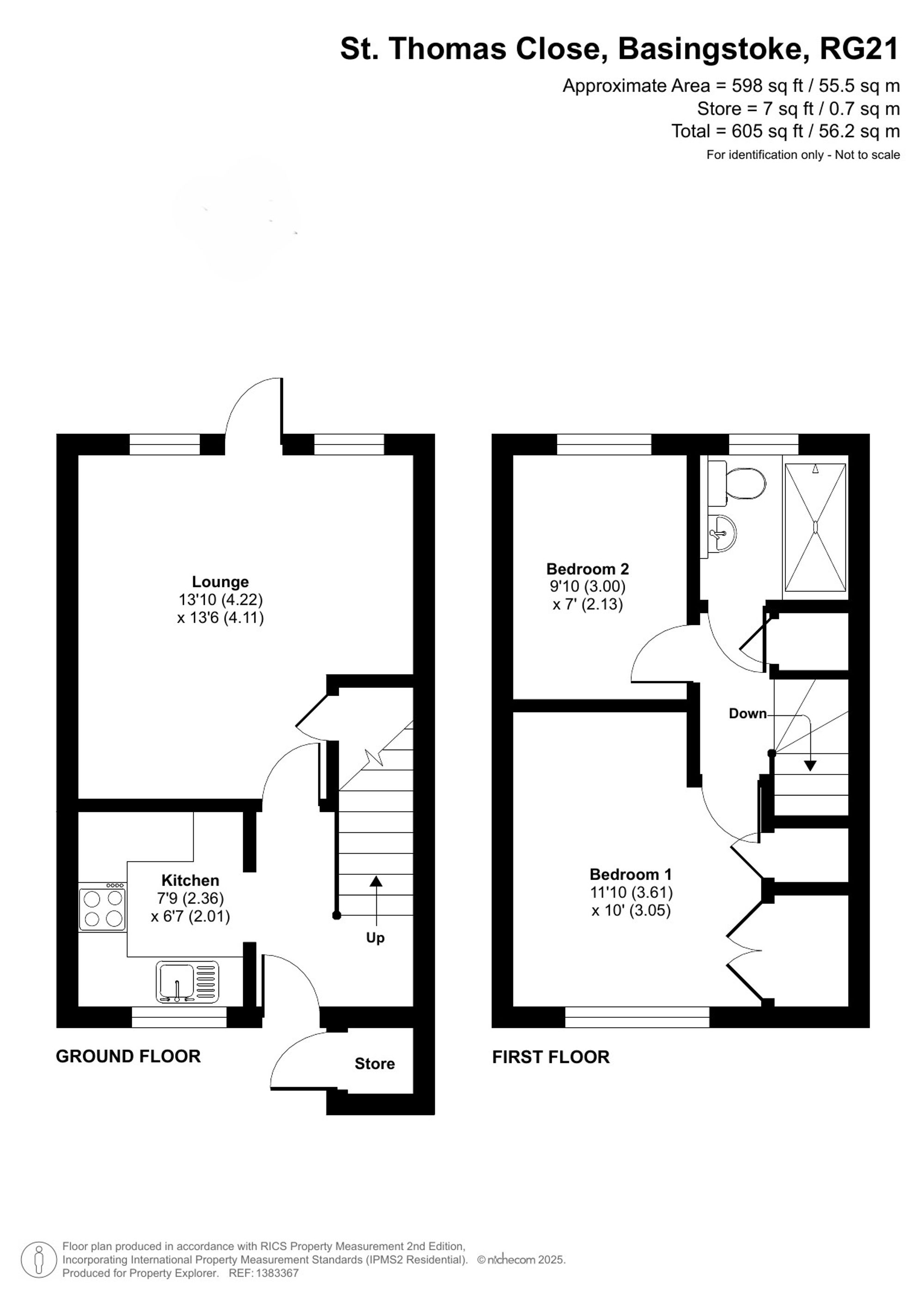 19 St. Thomas Close, Basingstoke floorplan