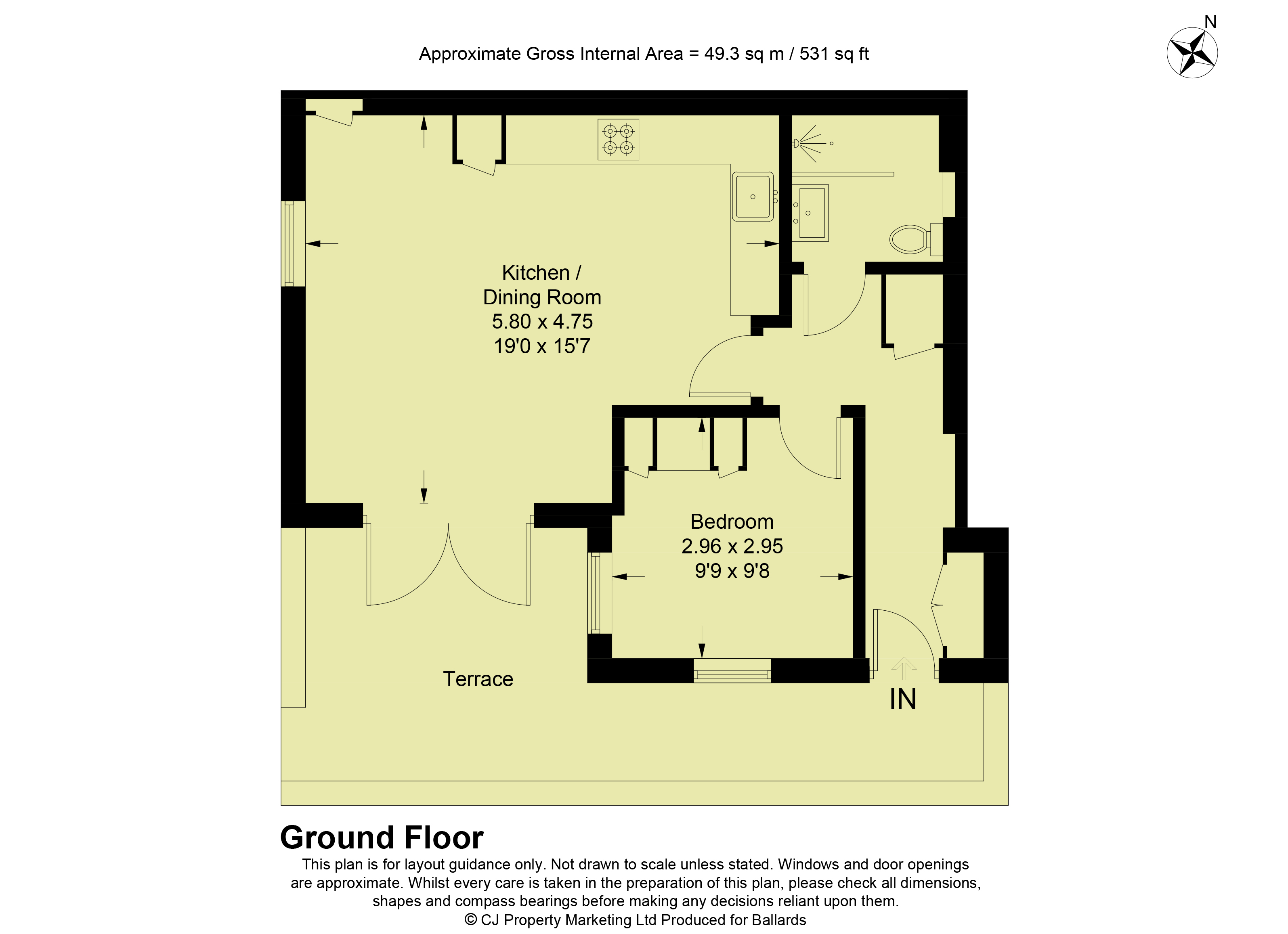 Apartment 1, The Urban Lofts, 4a, Kings Road, Oxfordshire floorplan