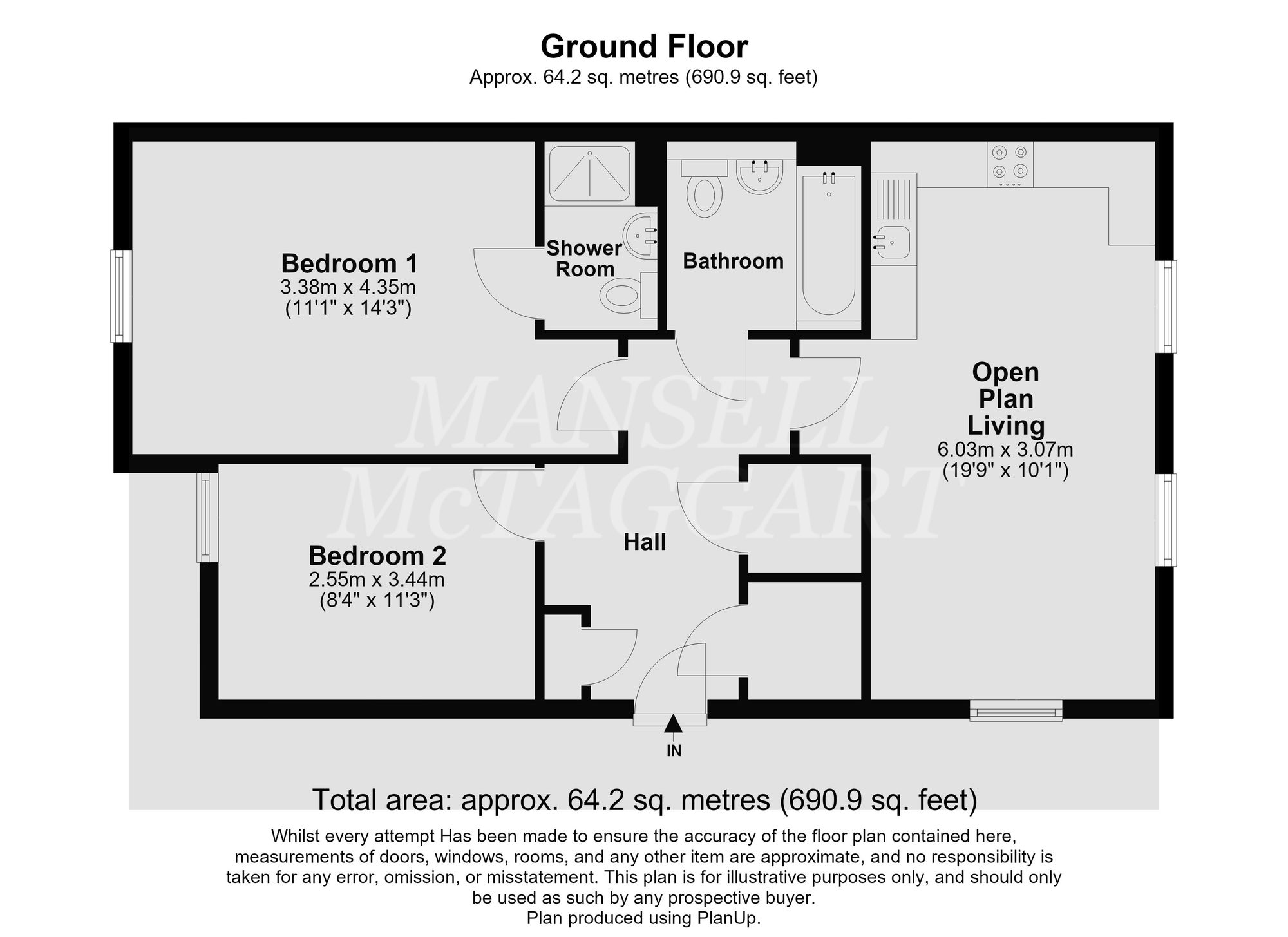 28 Hammingden Court, Crawley floorplan