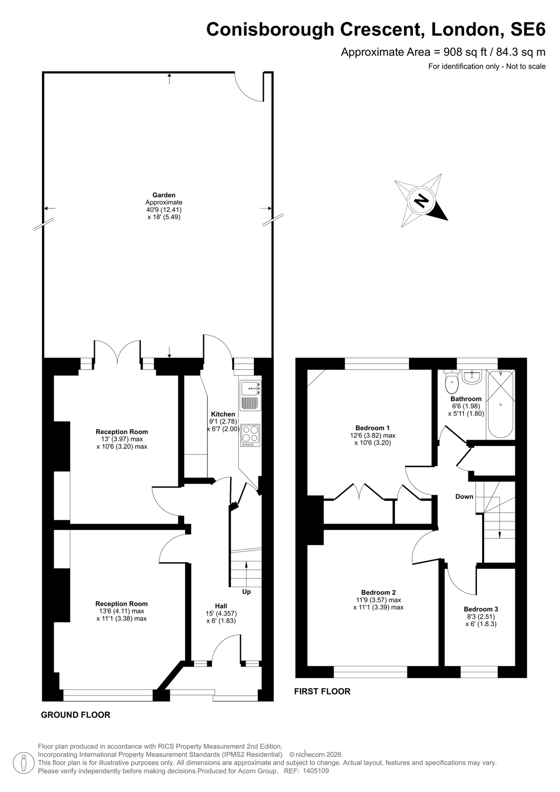 197, Conisborough Crescent, London floorplan