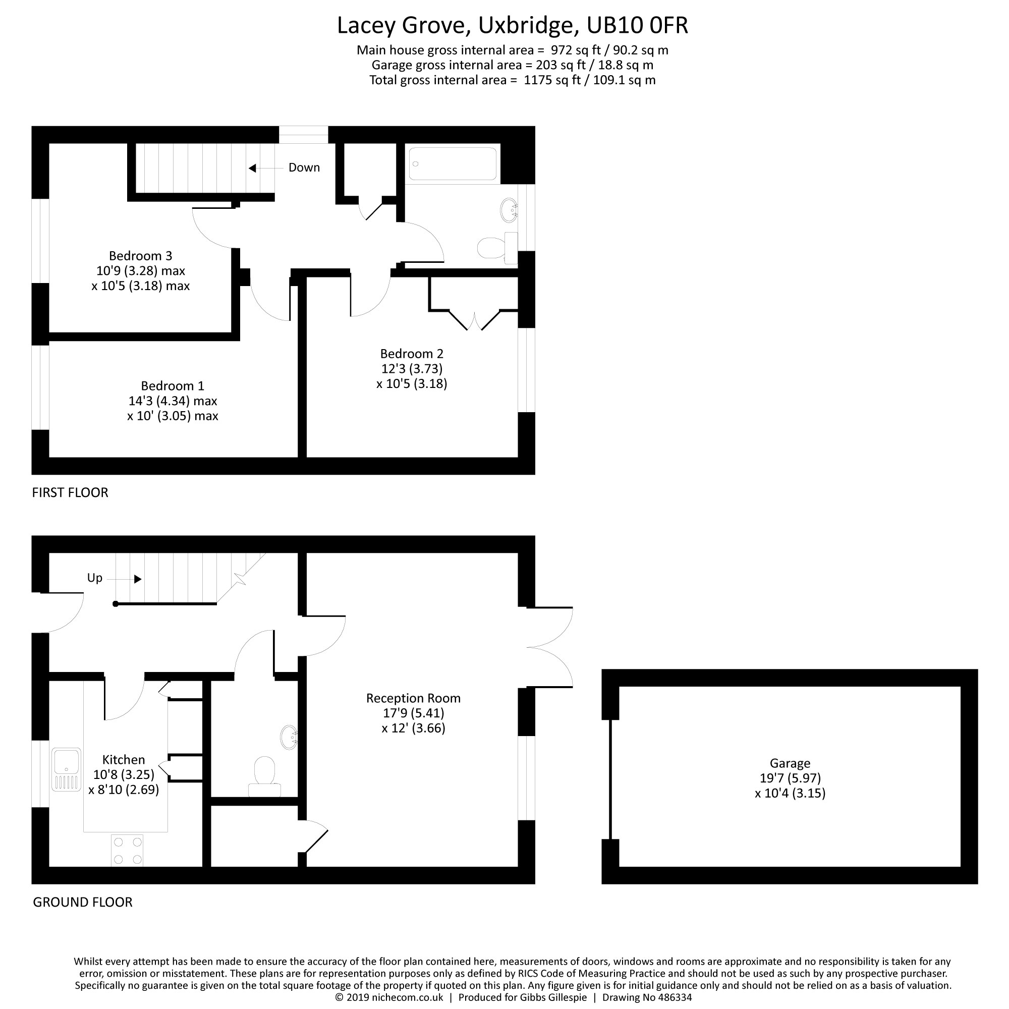 3 Bedrooms Semi-detached house for sale in Lacey Grove, Uxbridge, Middlesex UB10