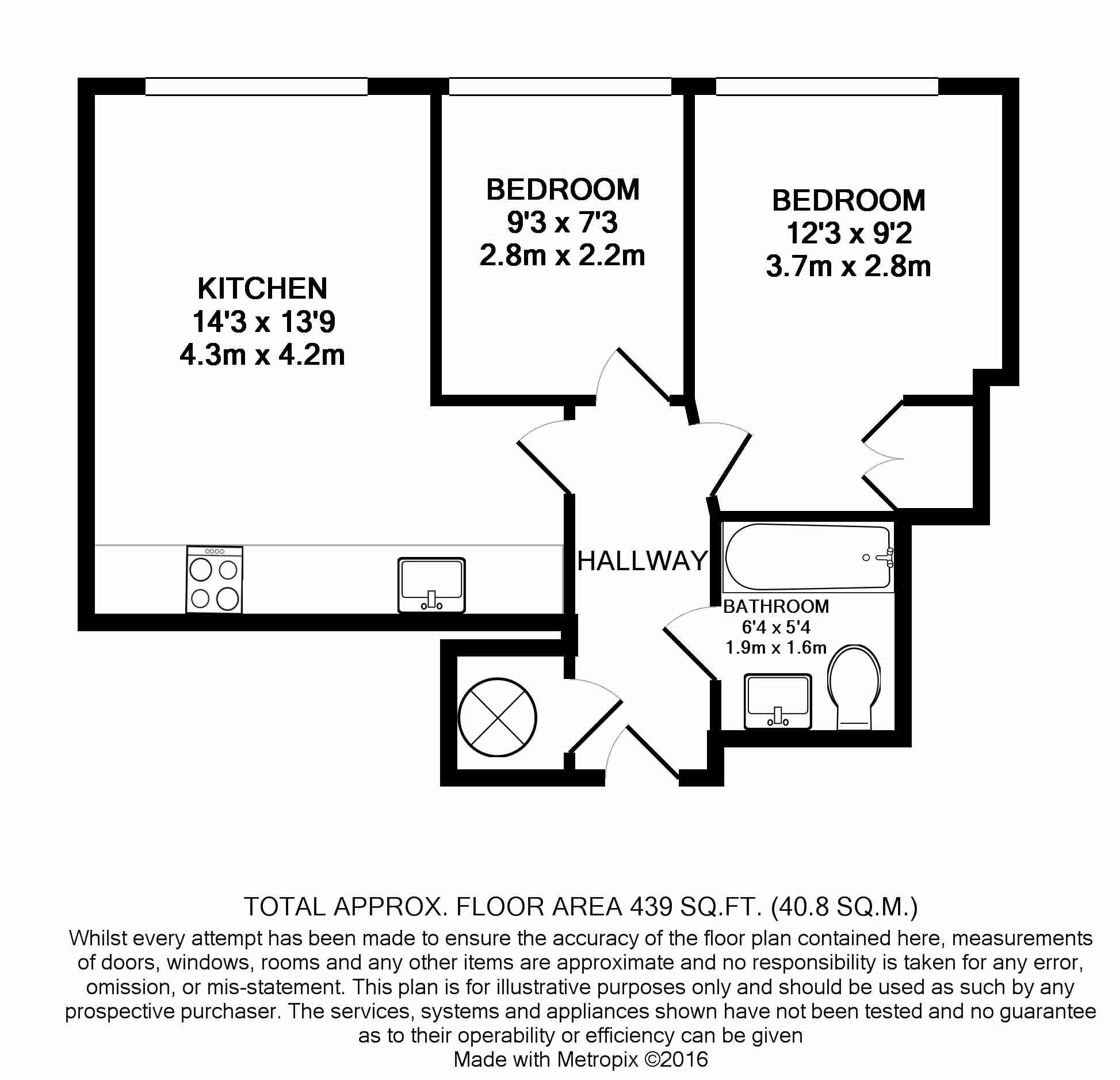 Aquarius House, Vauxhall floorplan