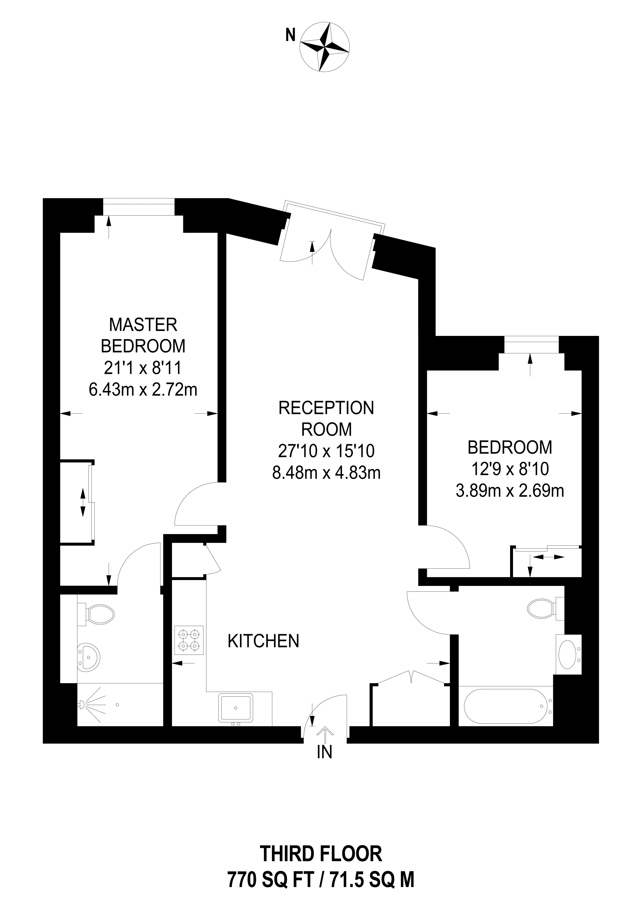 2 Bedrooms Flat to rent in Three Colts Lane, Bethnal Green E2