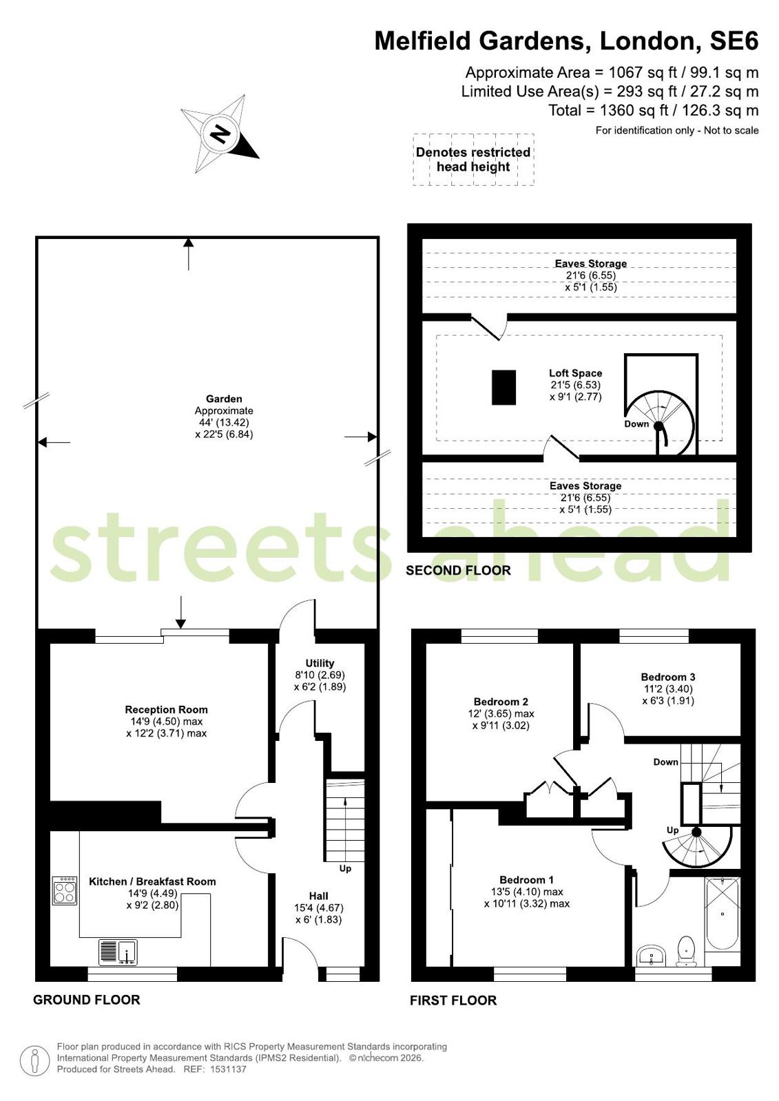 4, Melfield Gardens, London floorplan