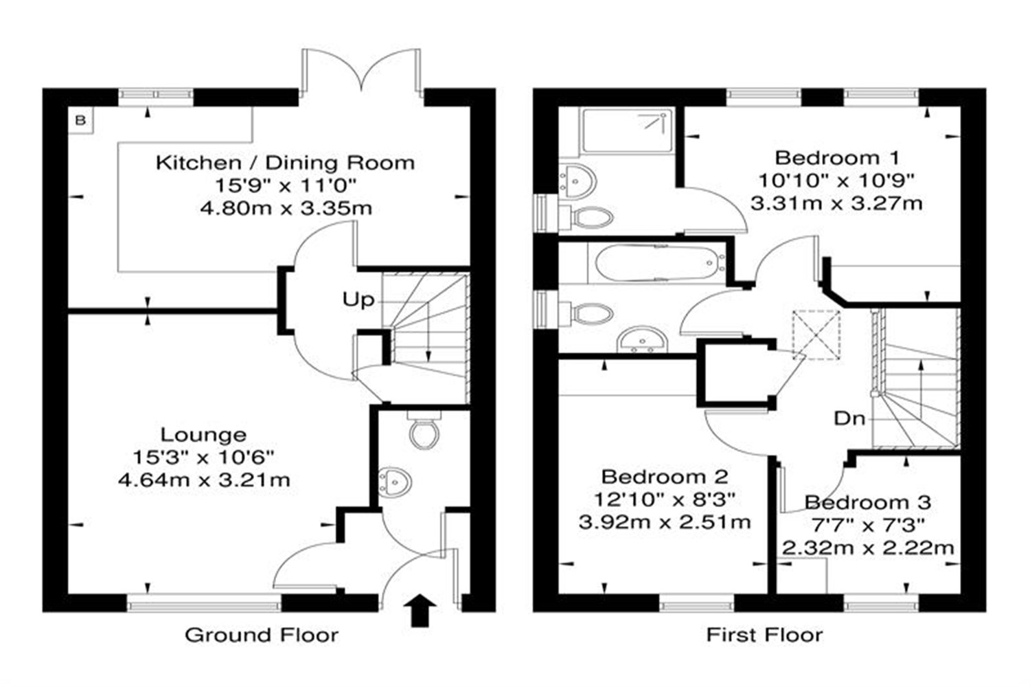 46, Monmouth Drive, Burleyfields floorplan