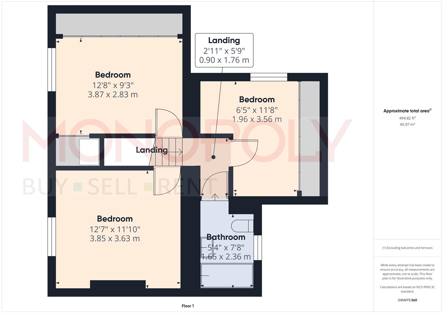 Minygraig, Heol Maelor, Wrexham floorplan