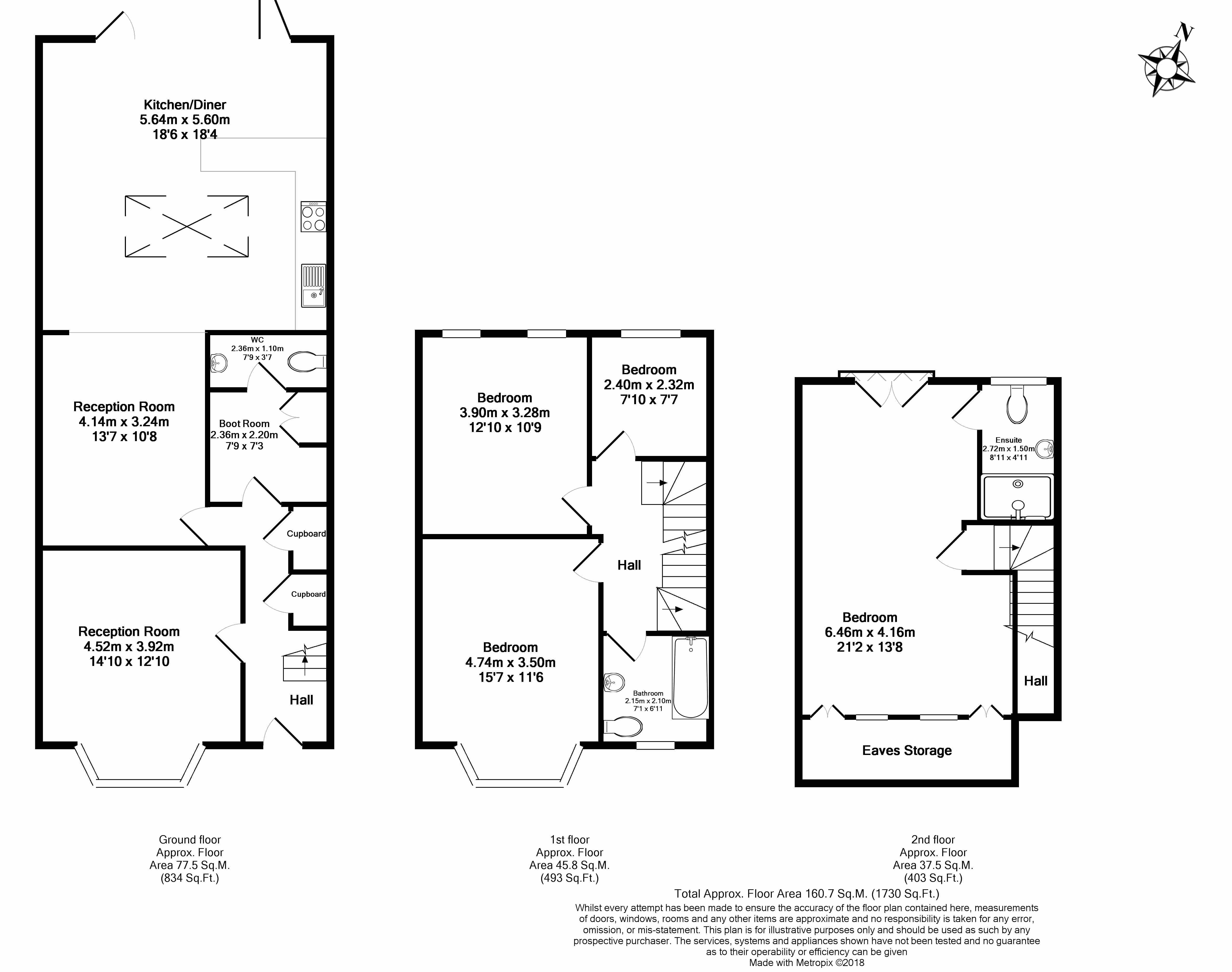 4 Bedrooms Terraced house for sale in Malvern Road, Surbiton KT6