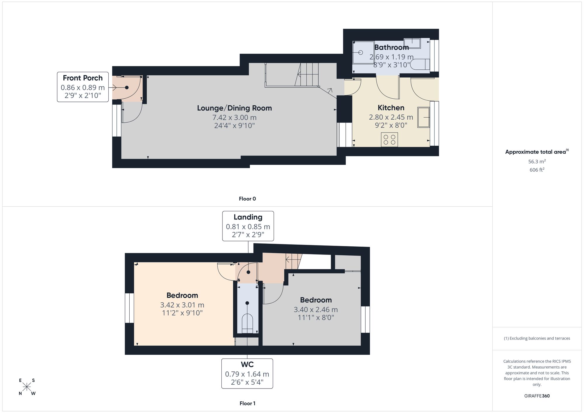 90a Charles Street, Tredegar floorplan