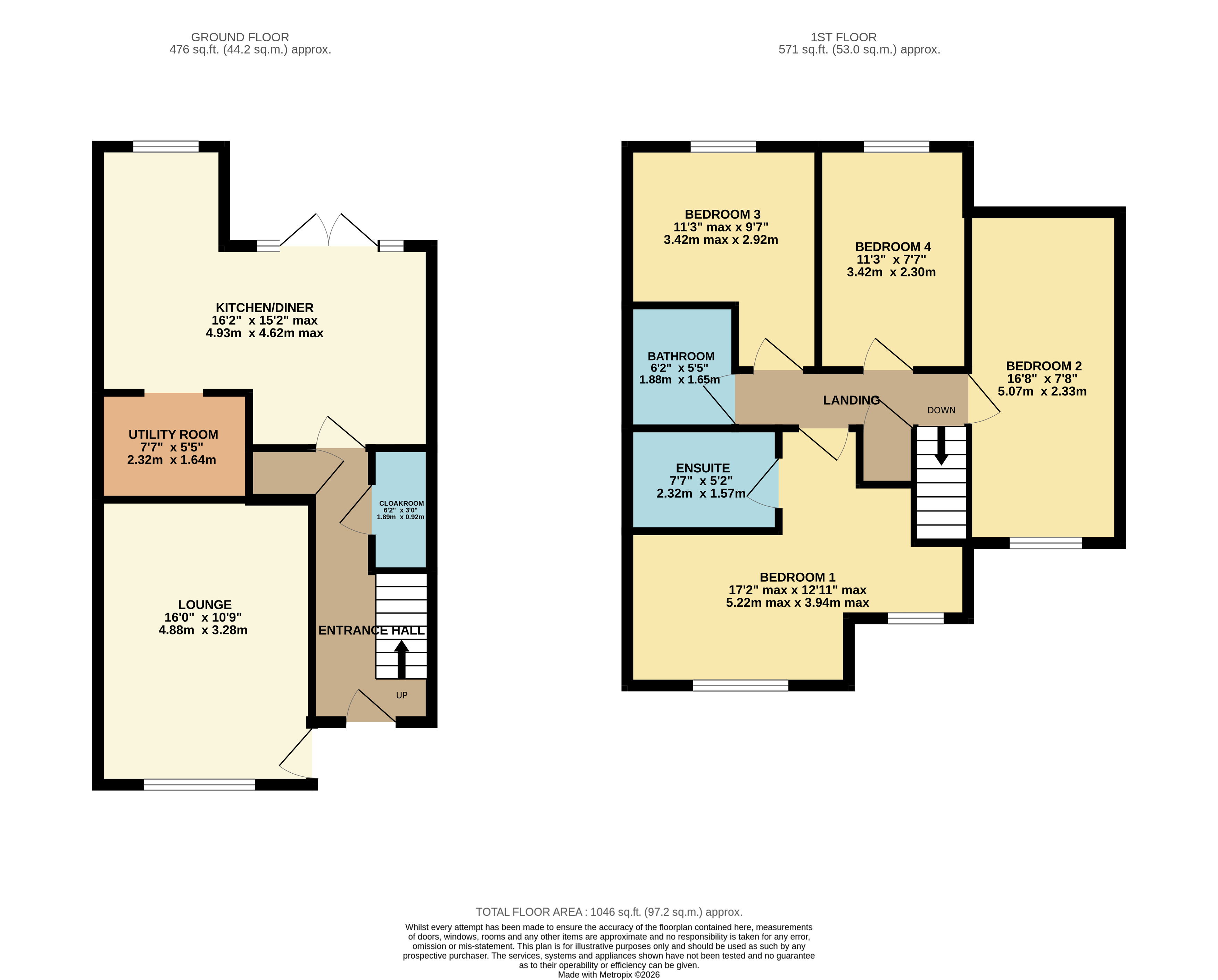 9, Laurel Close, Bedfordshire floorplan