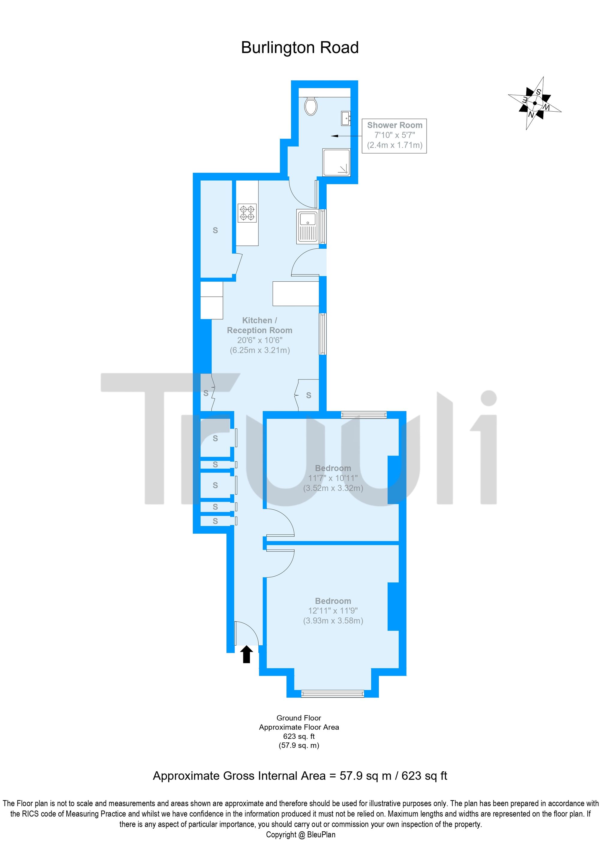 106 Burlington Road, Thornton Heath floorplan