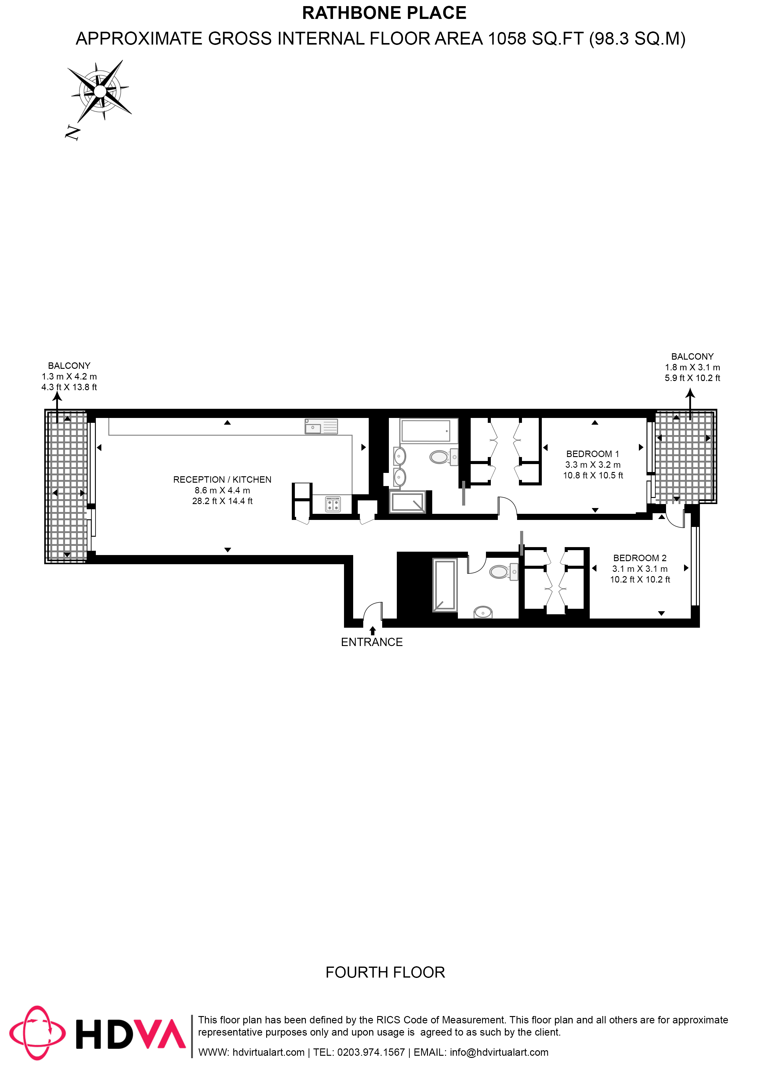 Rathbone Place, London floorplan