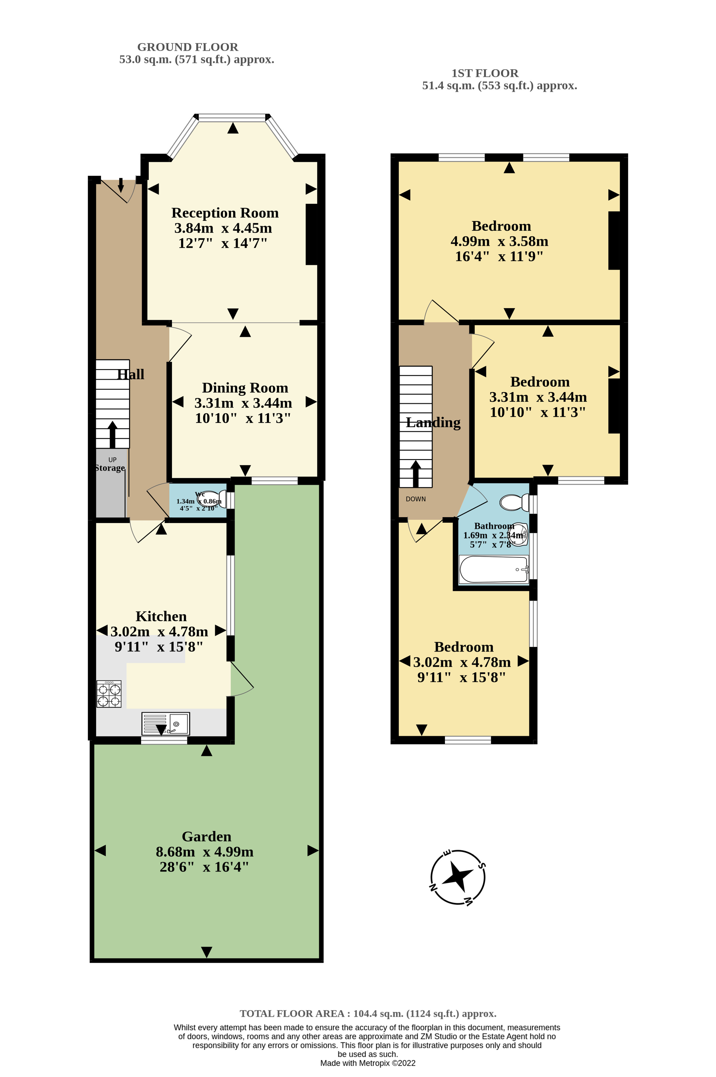 6, Gordon Road, London floorplan