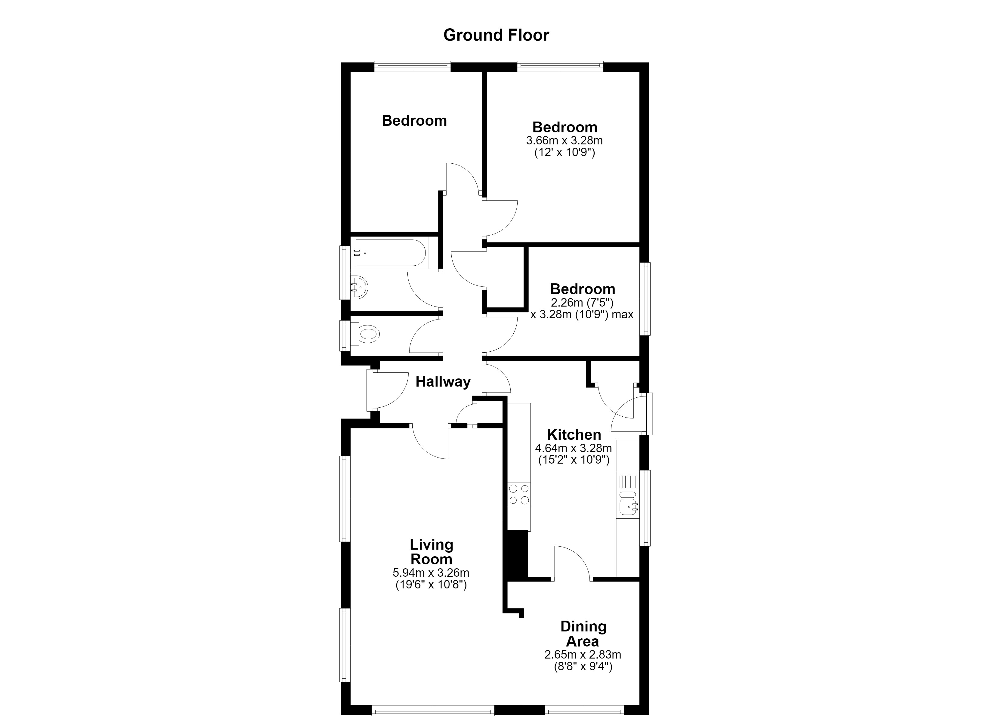 18 St. Davids Close, Worlebury, Weston s Mare floorplan