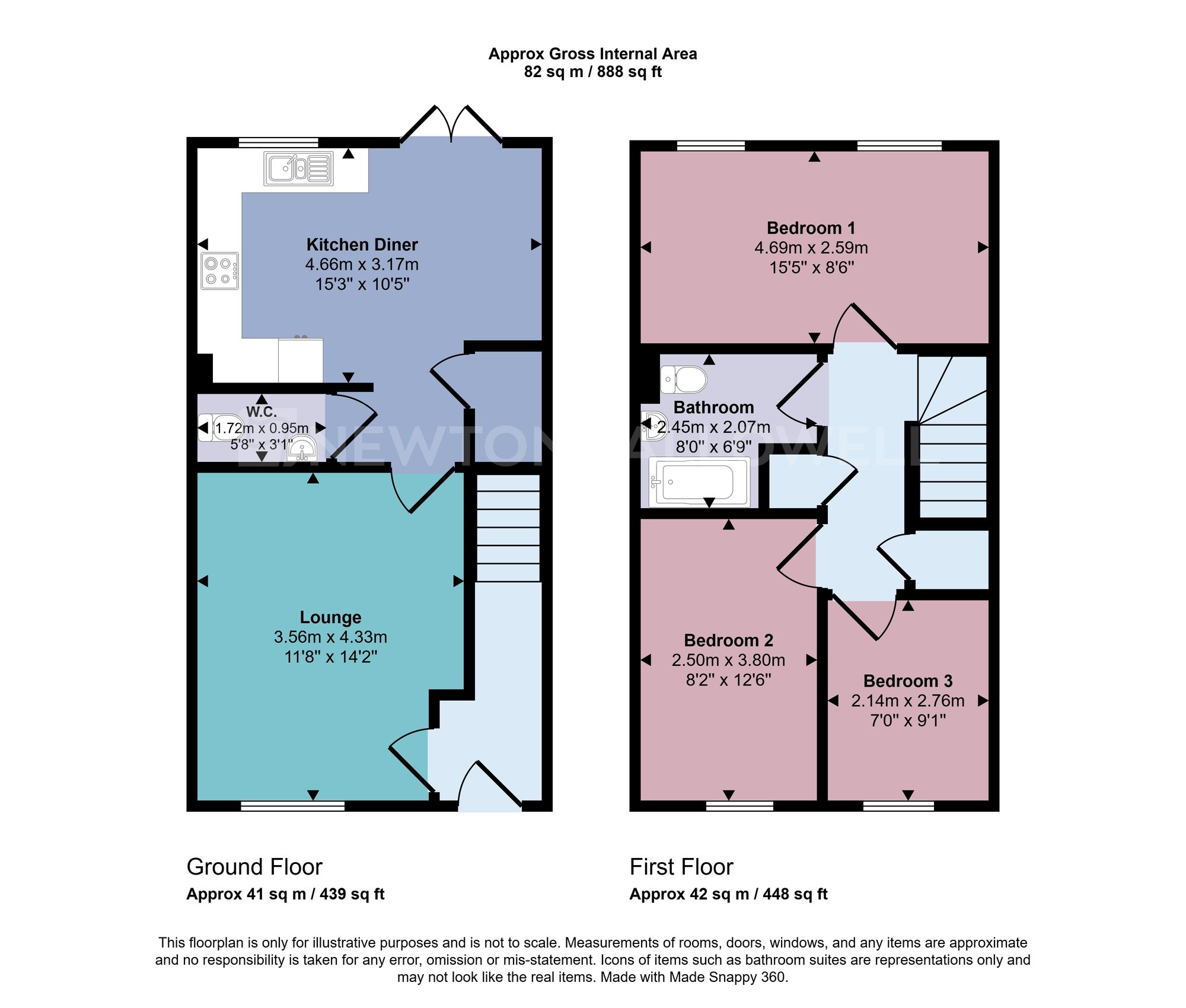 28 Riley Drive, Ibstock floorplan