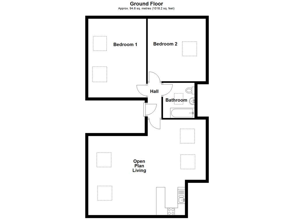 Apartment 7, 18, Honeysuckle Court, Accrington floorplan