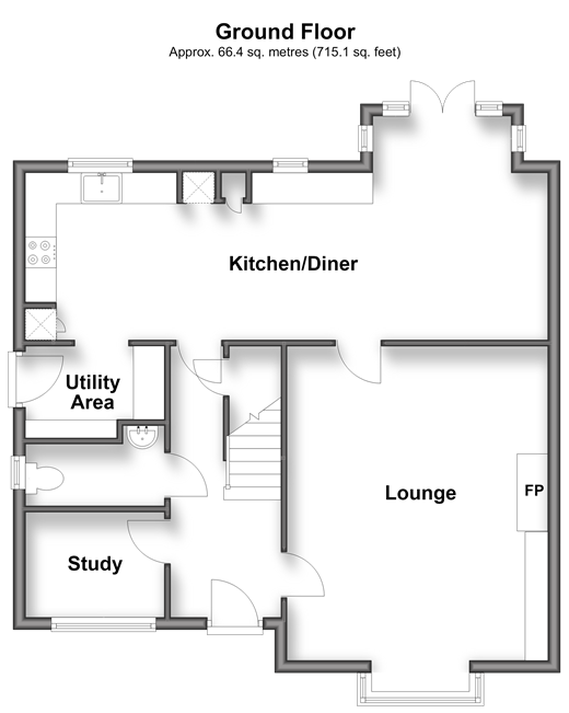 Beech Tree Avenue Sholden, Deal floorplan