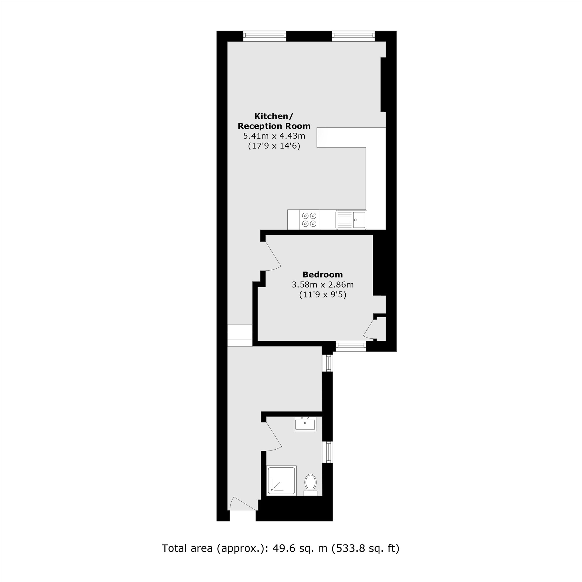 Flat A, 69, Uxbridge Road, London floorplan