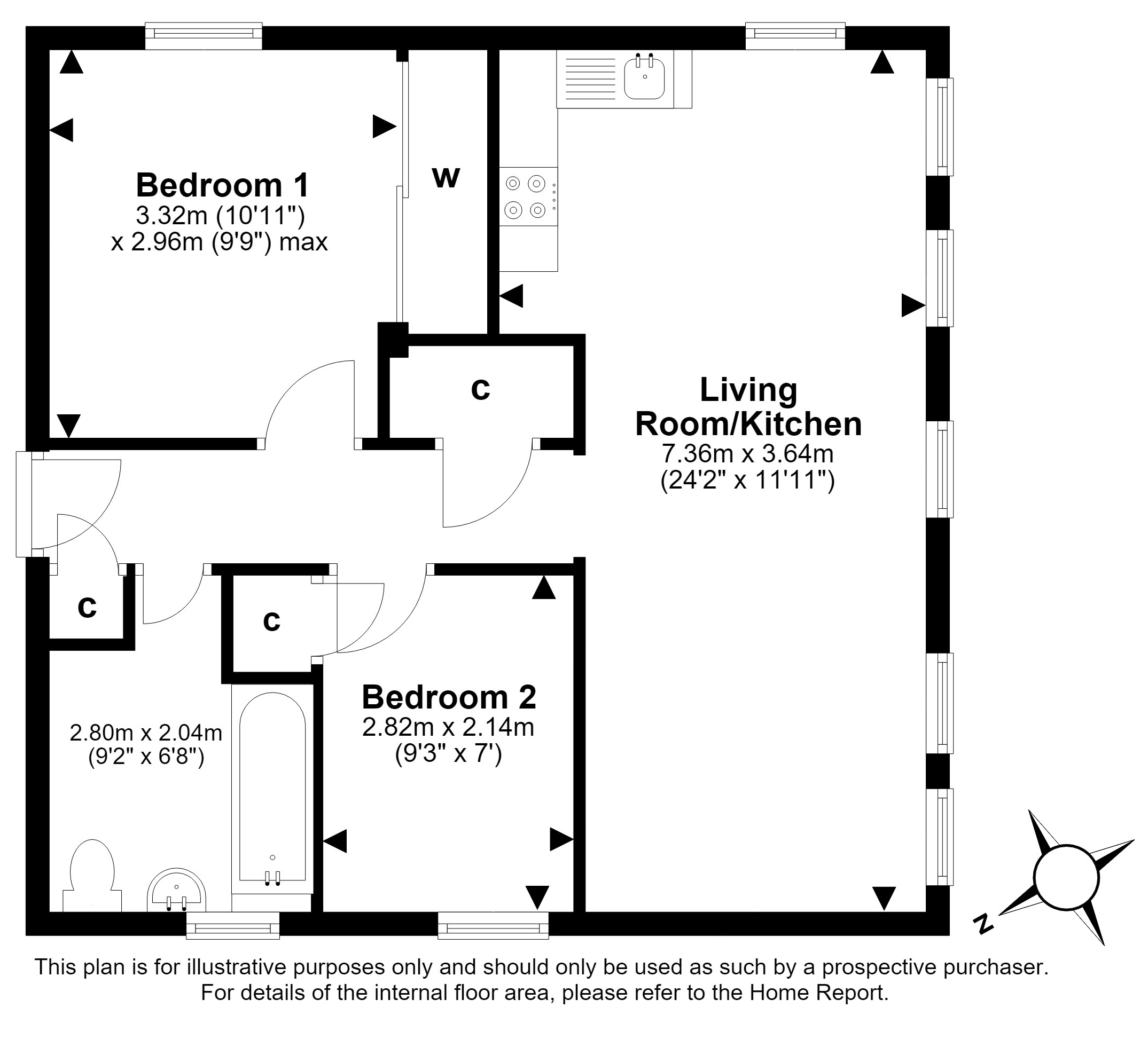 75, Fowlers Court, Prestonpans floorplan