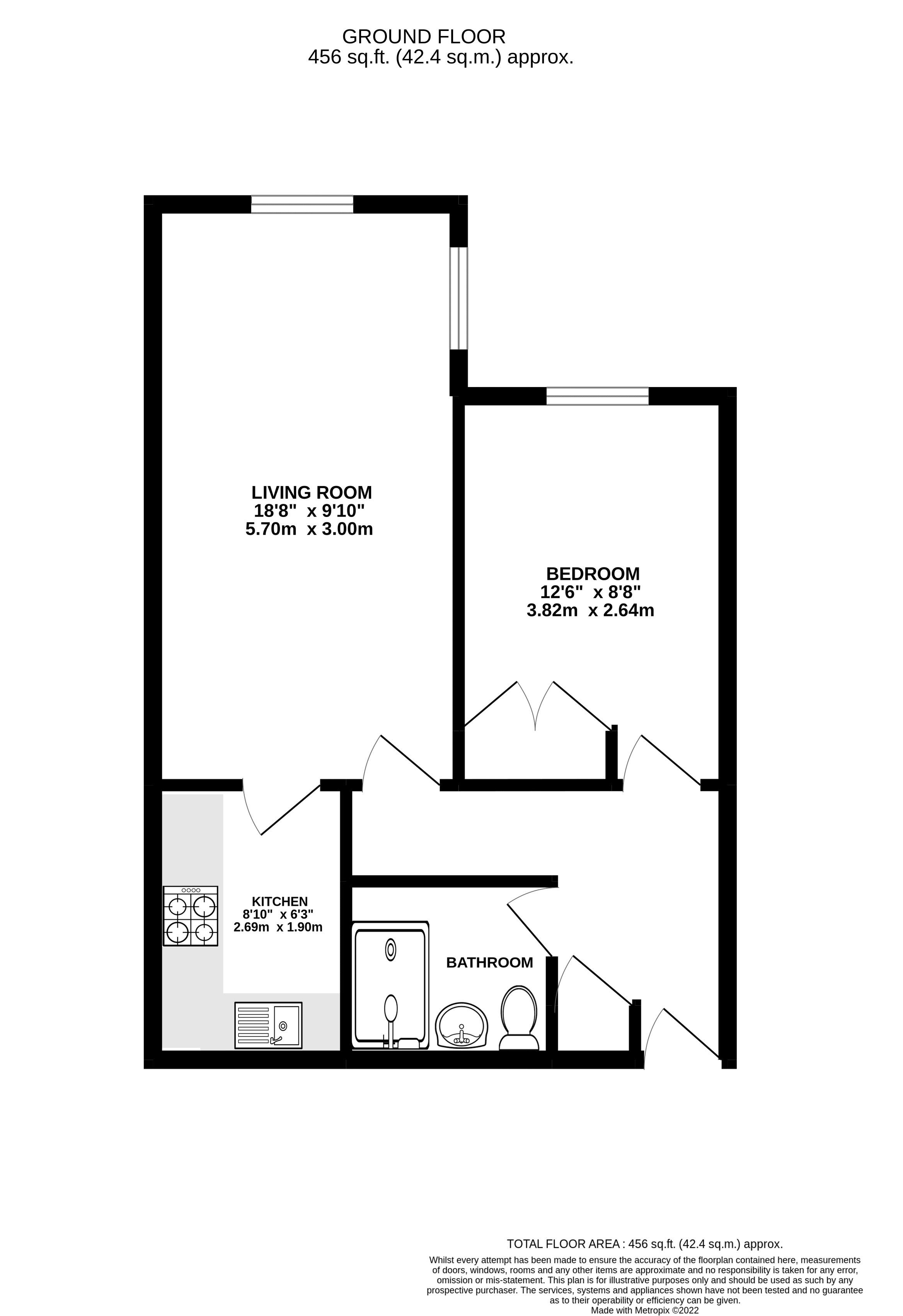 Henrietta Court, Marlborough Road, Swindon SN3, 1 bedroom flat for sale