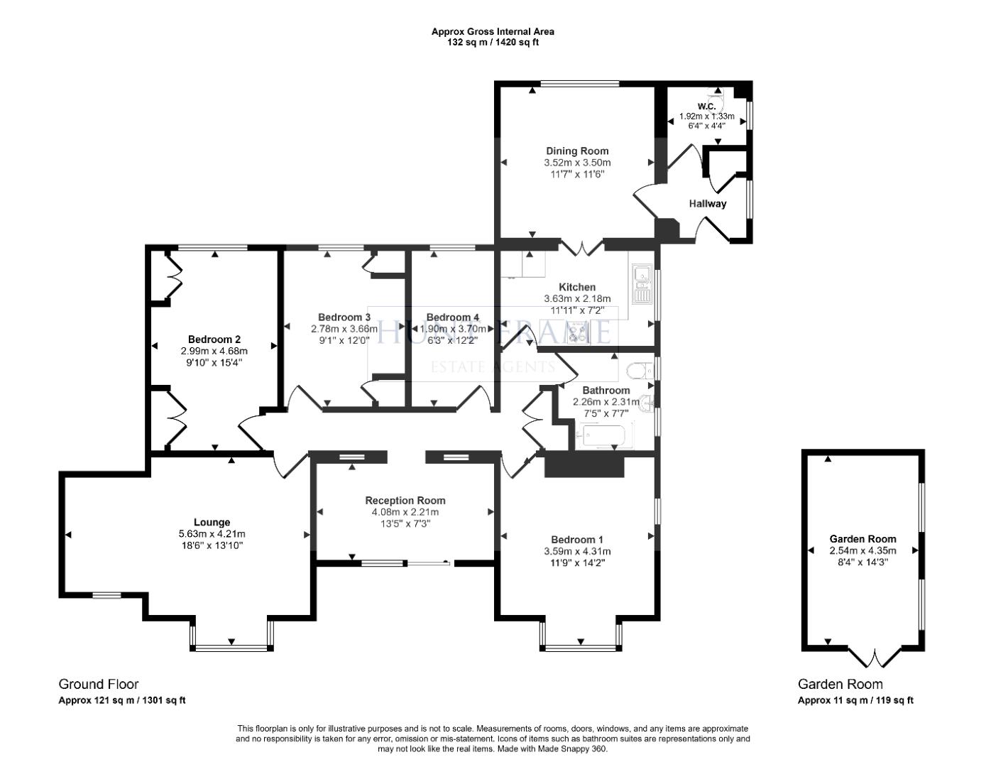 50, Downs Avenue, Eastbourne floorplan