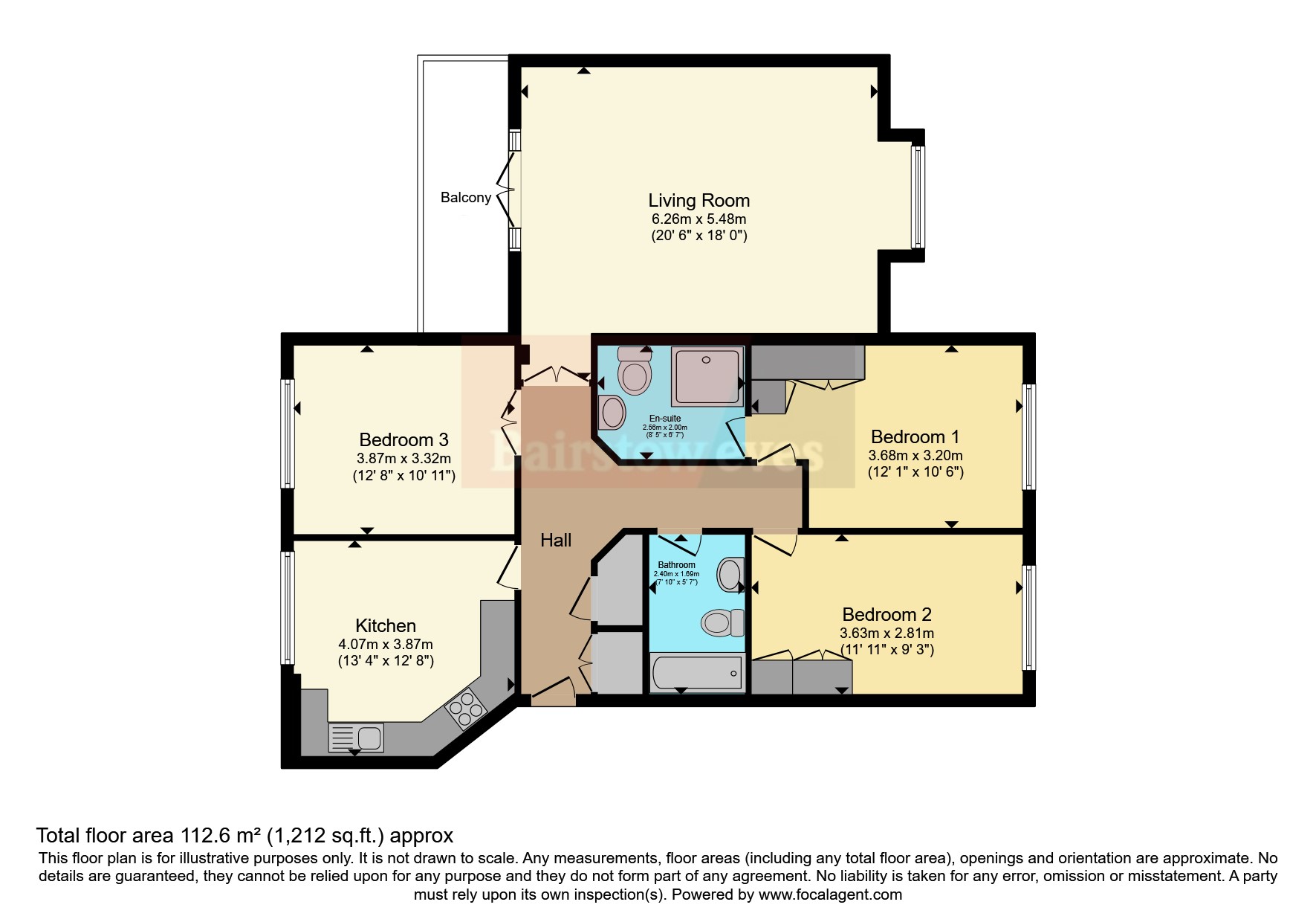 Flat 5 Cyprus Court, 21, Cyprus Road, Nottinghamshire floorplan