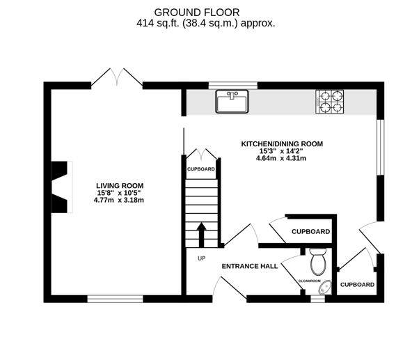61, Midland Road, Stonehouse floorplan