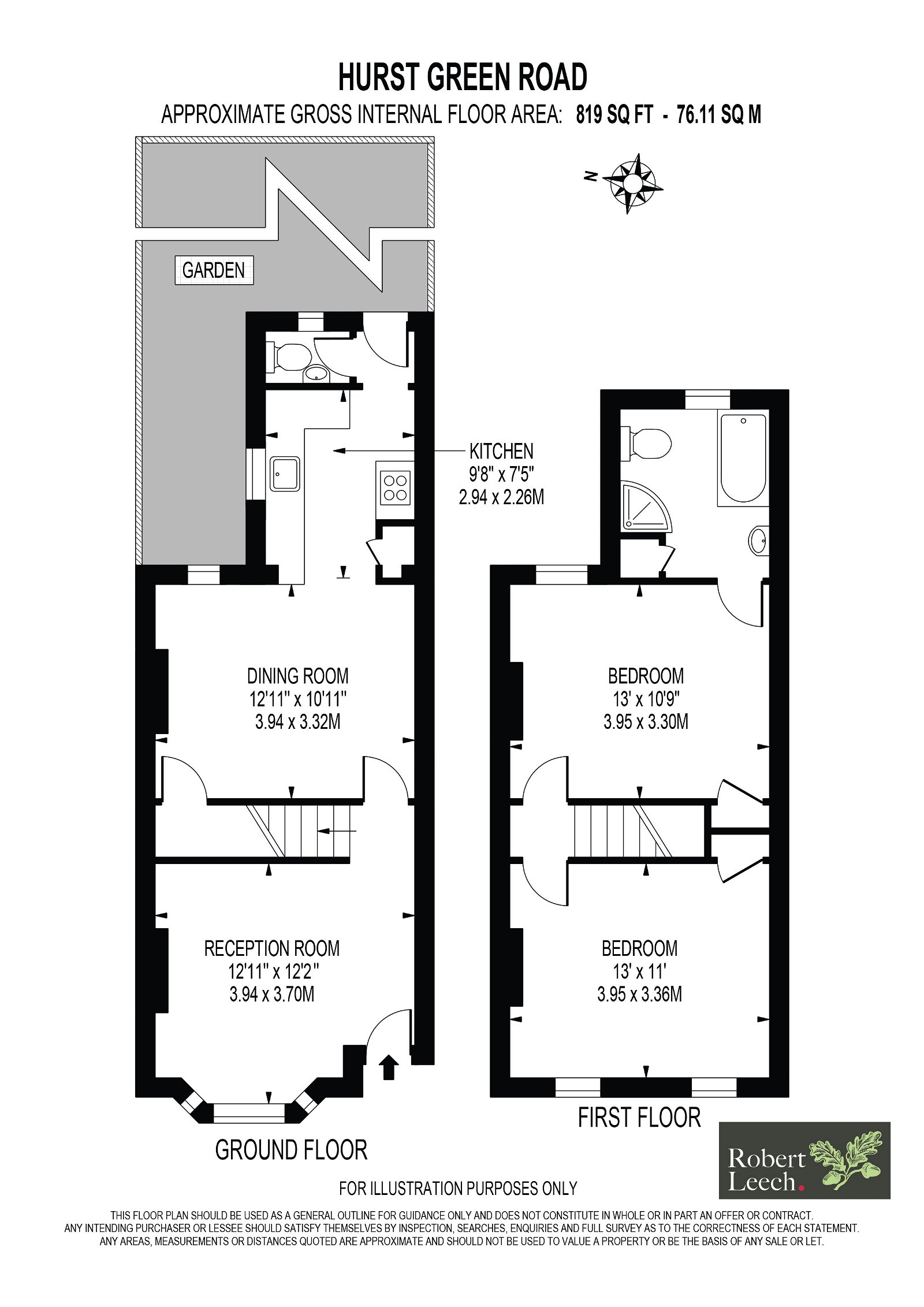 Hurst Green Road, Hurst Green, Oxted RH8, 2 bedroom terraced house for
