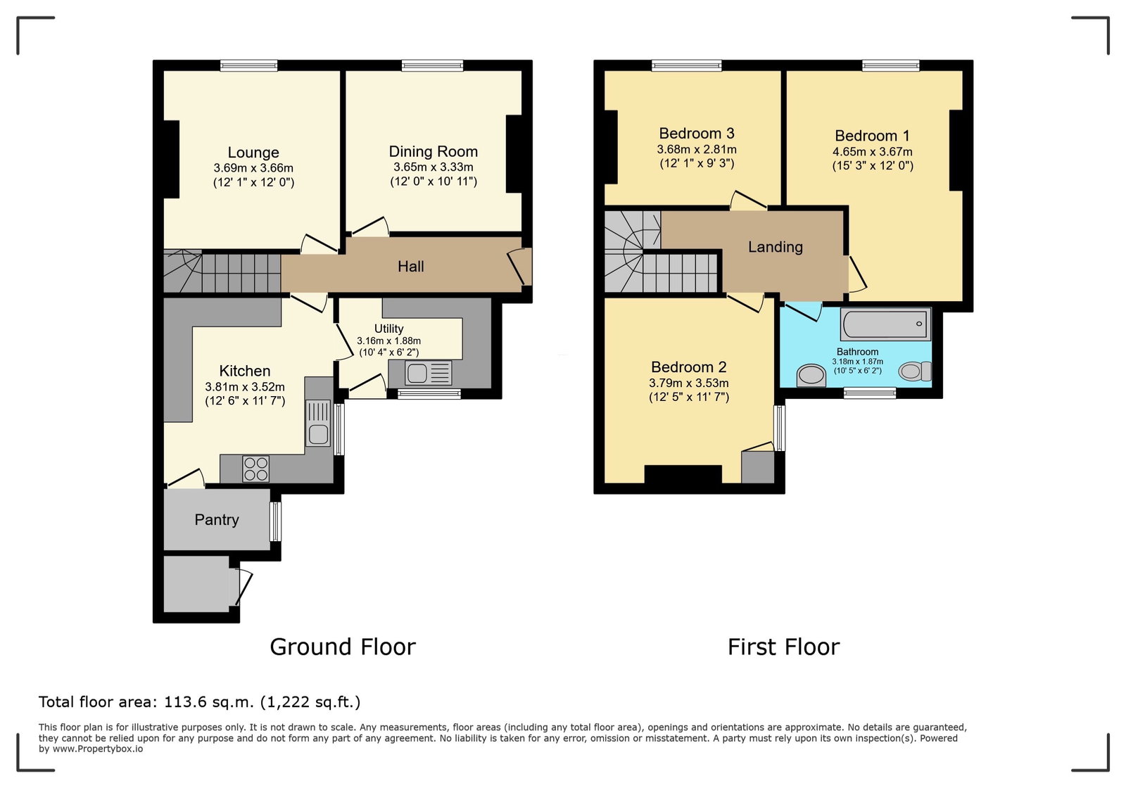 56, Station Road, Coalville floorplan