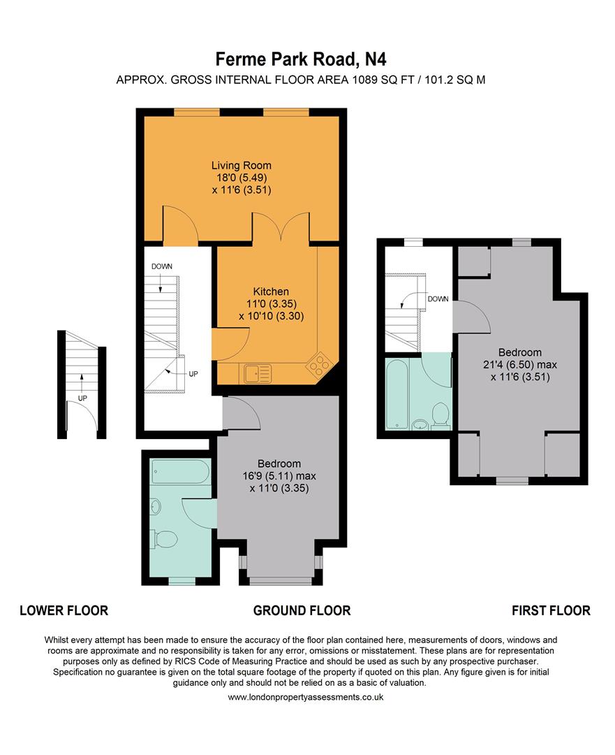 2 Bedrooms Flat to rent in Ferme Park Road, London N8