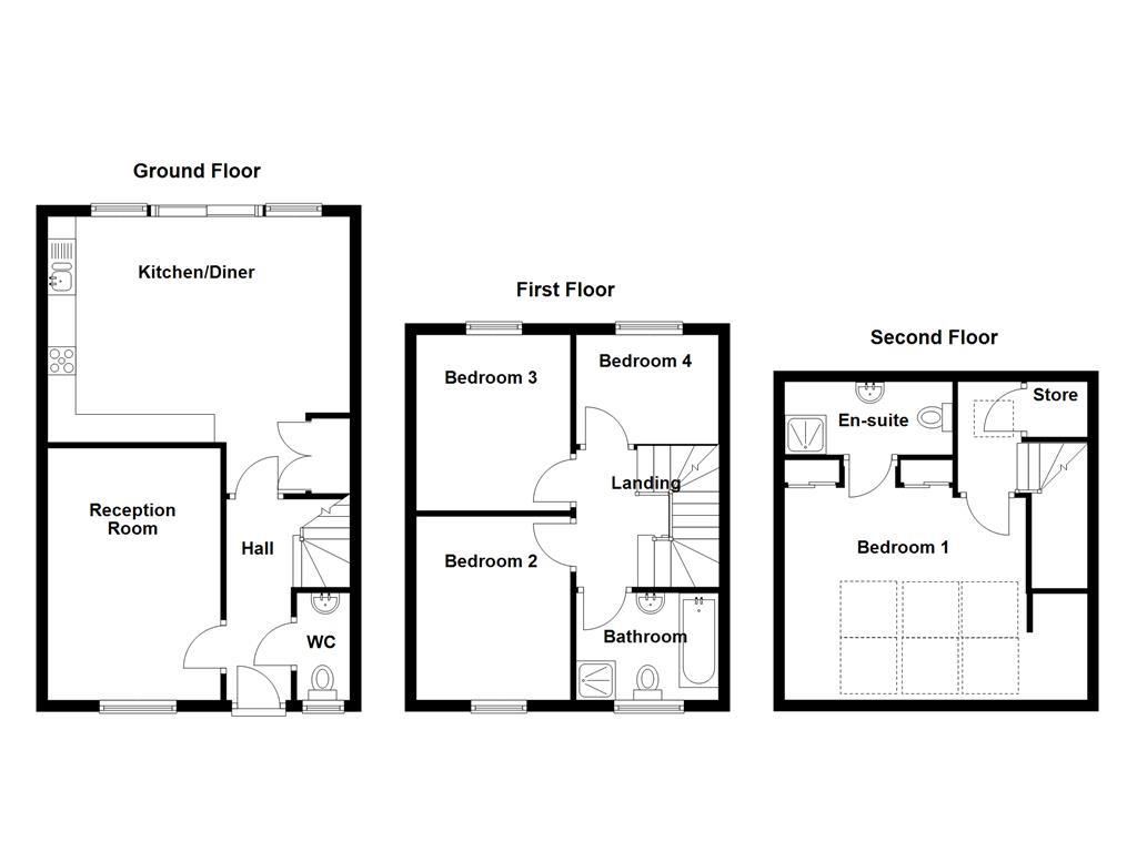 Weaver Close, Heywood floorplan