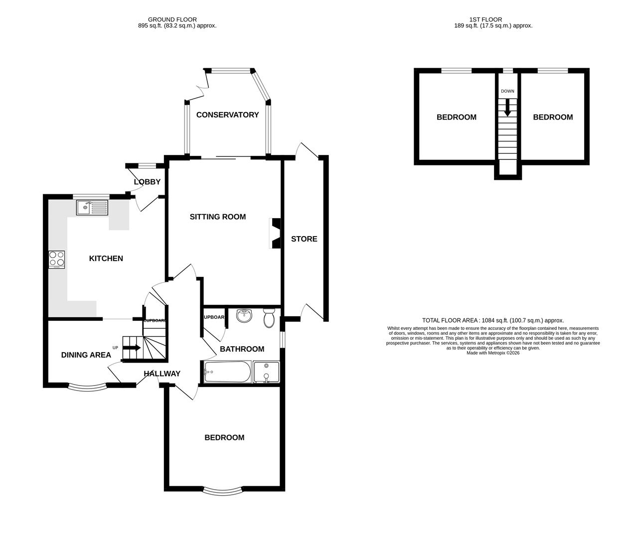The Bungalow, High Street, Bristol floorplan