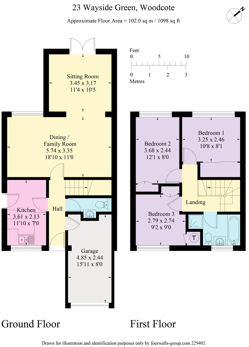 3 Bedrooms Semi-detached house for sale in 23 Wayside Green, Woodcote RG8