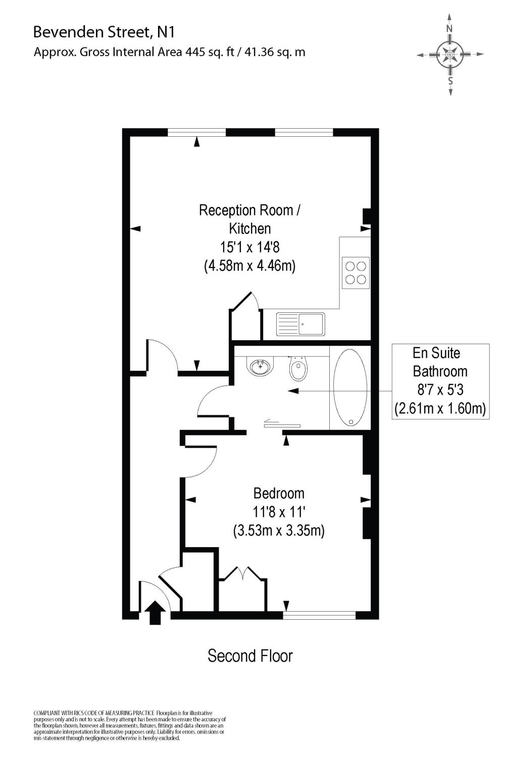 1 Bedrooms Flat to rent in Bevenden Street, London N1