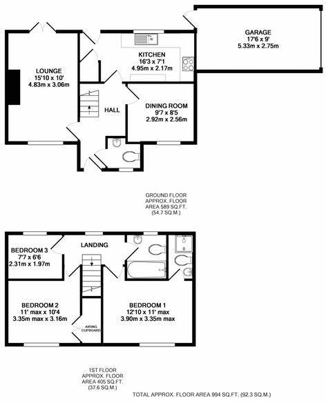 3, Clover Avenue, Exeter floorplan