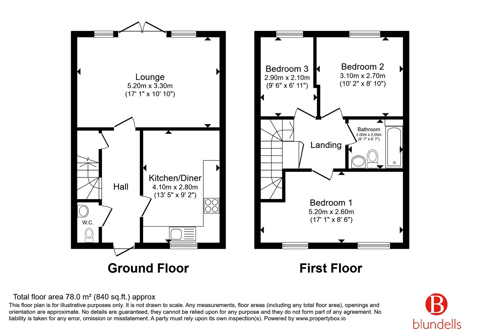 6, Comley Drive, Derbyshire floorplan